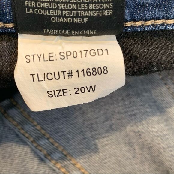 Kut From The Kloth Skinny Distressed Jeans Size 20W - Picture 7 of 11